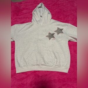 Gray hoodie with Stars